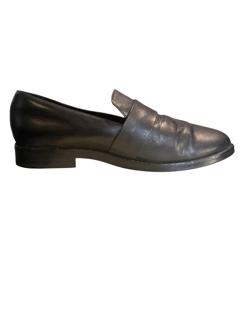 Eileen Fisher Black Leather Banded Loafers Women’s 6.5 - Picture 3 of 9